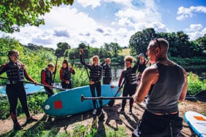 Teambuilding + SUP fahren in Graz